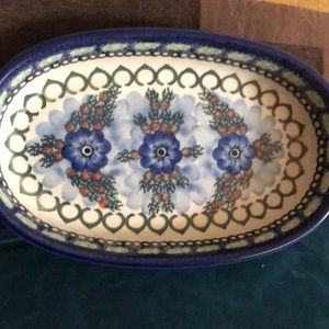 Hand painted in Poland Serving dish